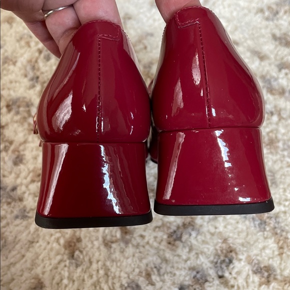 COACH Burgundy-Red Patent Leather Mary Jane With Block Heel - Picture 6 of 10